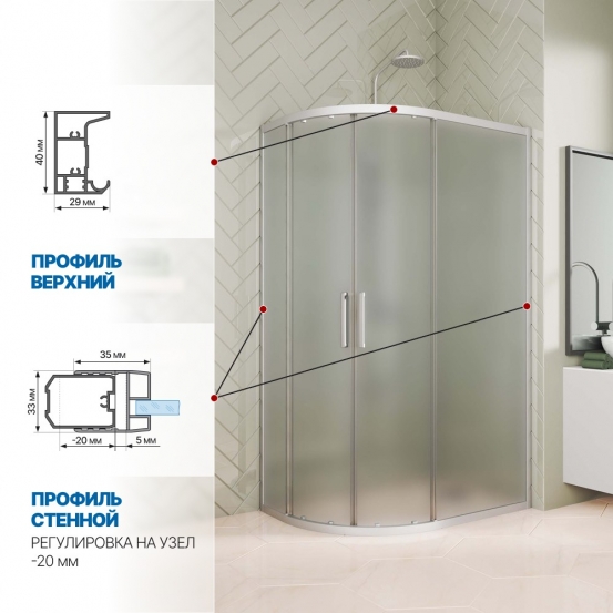 Инфографика 3 KÜBELE DE018RB хром матовый стекло матовое