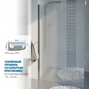 Инфографика 3 LUX DOOR GK-601N хром блестящий стекло бесцветное