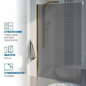 Инфографика 1 LUX DOOR GK-601N бронзовый стекло графитовое матовое