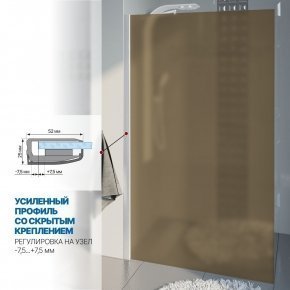 Инфографика 3 LUX DOOR GK-601N белый матовый стекло бронзовое матовое