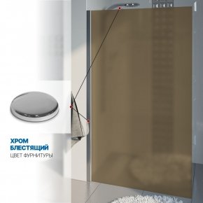 Инфографика 4 LUX DOOR GK-601N хром блестящий стекло бронзовое матовое