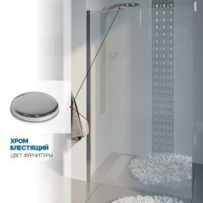 Инфографика 4 LUX DOOR GK-601N хром блестящий стекло бесцветное