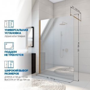 Инфографика 2 WALK-IN P006STB бронзовый стекло выбеленное