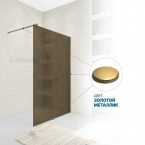 Инфографика 4 WALK-IN P008STB золотой металлик стекло бронзовое матовое