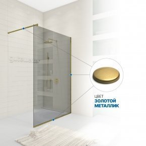 Инфографика 4 WALK-IN P008STB золотой металлик стекло выбеленное
