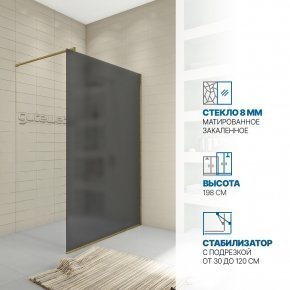 Инфографика 1 WALK-IN P008STB бронзовый стекло графитовое матовое