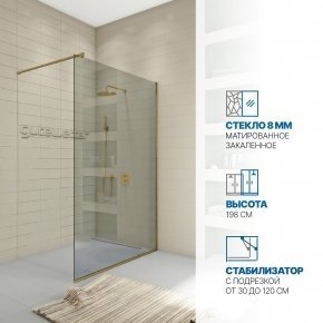 Инфографика 1 WALK-IN P008STB бронзовый стекло бесцветное