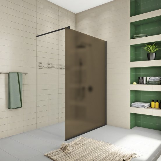 WALK-IN P008STB черный матовый стекло бронзовое матовое