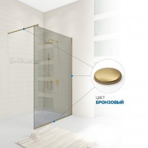 Инфографика 4 WALK-IN P008STB бронзовый стекло бесцветное