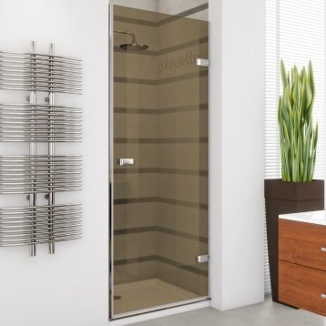 TREND DOOR GK-861TWO хром блестящий стекло бронзовое