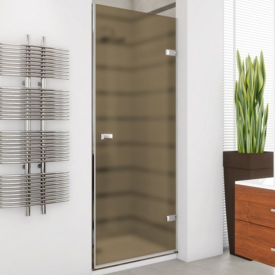 TREND DOOR GK-861TWO хром блестящий стекло бронзовое матовое