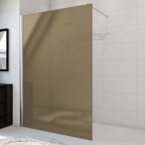 TREND DOOR GK-861NAPITL хром матовый стекло бронзовое матовое