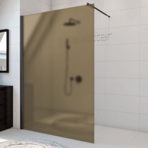 TREND DOOR GK-861NAPITL черный матовый стекло бронзовое матовое