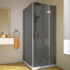 LUX SQUARE GK-103-CH02 бронзовый стекло графитовое матовое правое открывание двери
