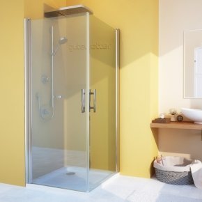 LUX SQUARE GK-602-CH02 хром блестящий стекло бесцветное
