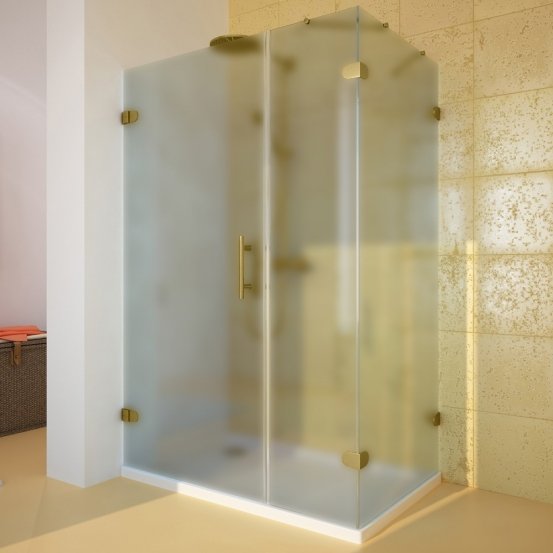 LUX RECTAN GK-003A-CH02 золотой гальванический стекло матовое левое открывание двери