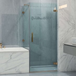 LUX SQUARE GK-002V-2511-CH02 бронзовый стекло бесцветное правое открывание двери
