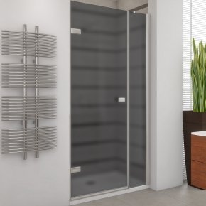 TREND DOOR GK-862BP хром матовый стекло графитовое матовое