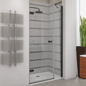 TREND DOOR GK-862BP черный матовый стекло выбеленное