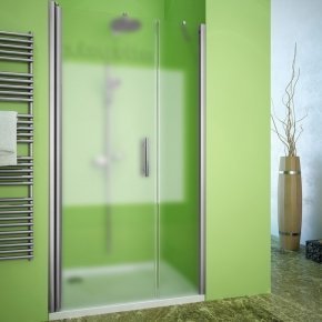 LUX DOOR GK-602B-CH02 хром матовый стекло матовое