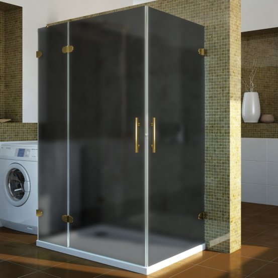 LUX RECTAN GK-004B4-CH02 золотой металлик стекло графитовое матовое левое открывание двери