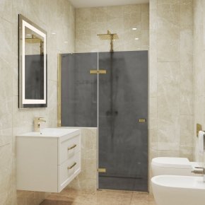 TREND DOOR GK-862APL золотой металлик стекло графитовое матовое