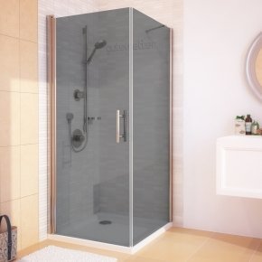 LUX SQUARE GK-601-CH02 хром блестящий стекло графитовое