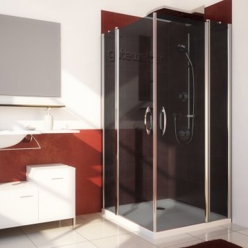 LUX SQUARE GK-604-CH02 хром блестящий стекло графитовое