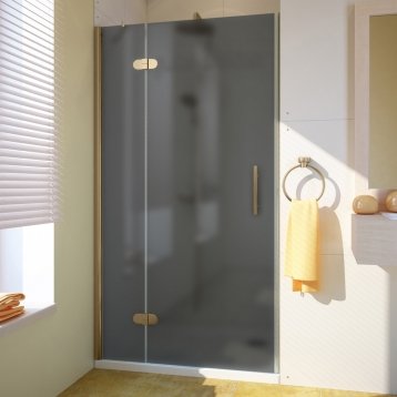LUX DOOR GK-102-CH02 бронзовый стекло графитовое матовое левое открывание двери