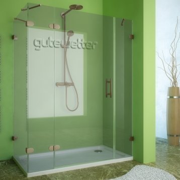 LUX RECTAN GK-004B-CH02 бронзовый стекло выбеленное левое открывание двери