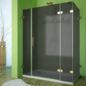 LUX RECTAN GK-004B-CH02 золотой металлик стекло графитовое матовое правое открывание двери