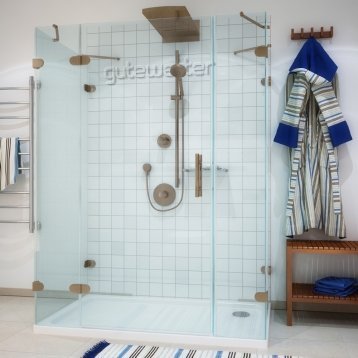 LUX RECTAN GK-005A-CH02 бронзовый стекло выбеленное левое открывание двери