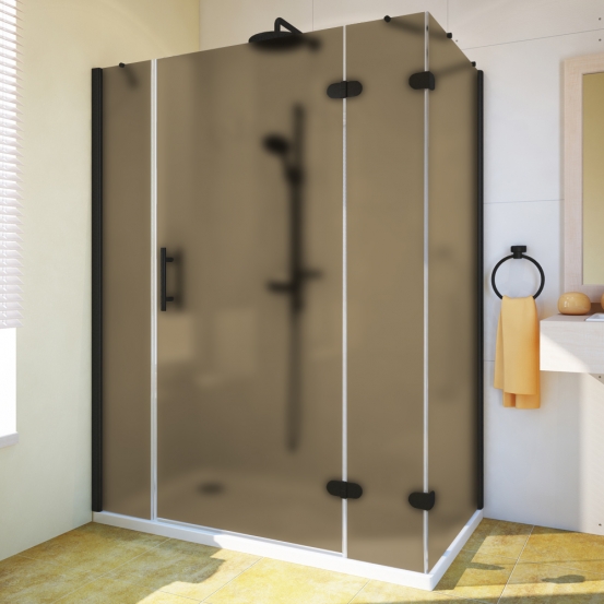 Душевой уголок LUX RECTAN GK-104B-CH02