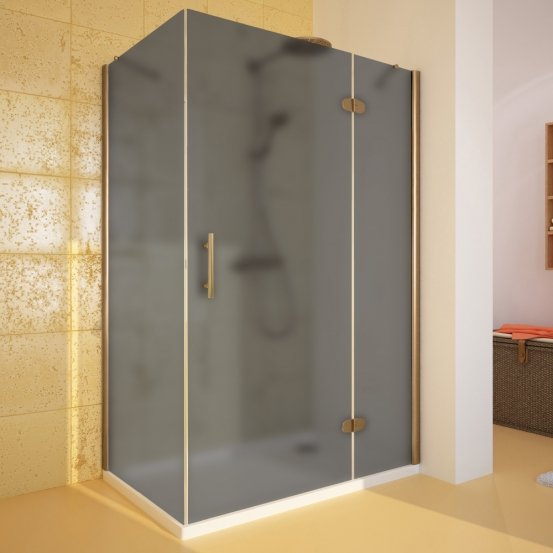 LUX RECTAN GK-103-CH02 бронзовый стекло графитовое матовое правое открывание двери