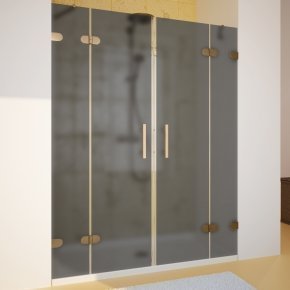 LUX DOOR GK-004-CH02 бронзовый стекло графитовое матовое