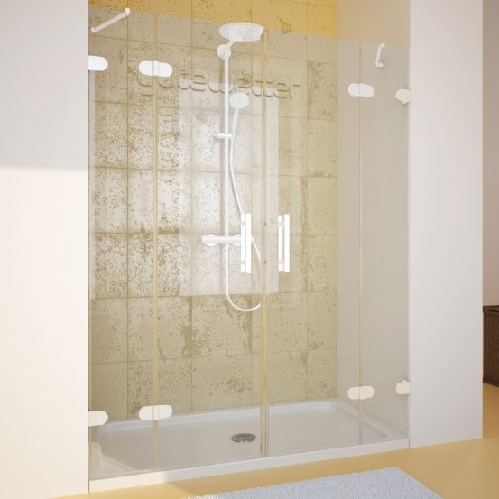 LUX DOOR GK-004-CH02 белый матовый стекло выбеленное