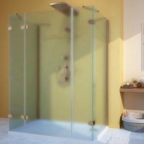 LUX RECTAN GK-105A-CH02 бронзовый стекло матовое левое открывание двери