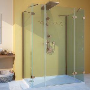 LUX RECTAN GK-105A-CH02 бронзовый стекло бесцветное правое открывание двери