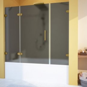 LUX PART GV-003-CH02 золотой гальванический стекло графитовое матовое левое открывание двери