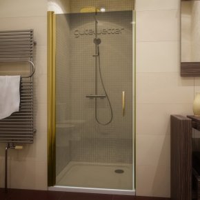 LUX DOOR GK-601T-CH02 золотой металлик стекло бронзовое