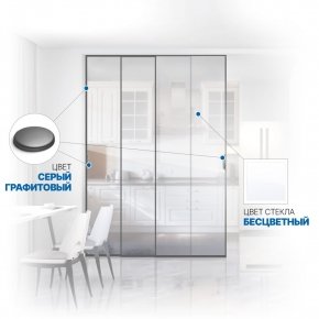 Раздвижная межкомнатная перегородка Soft Glide Door IQ-08.304.3