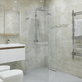 GLASS LINE GK-882BN хром матовый стекло выбеленное