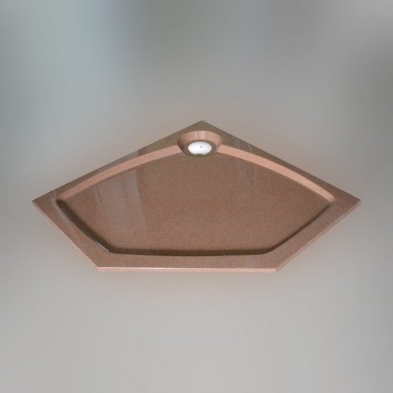 Поддон для душа GW Deluxe 90x90x2 P-Terracotta