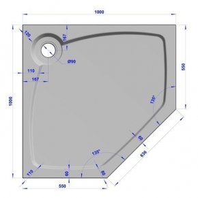 GW Deluxe 100x100x2 P-Sand #6