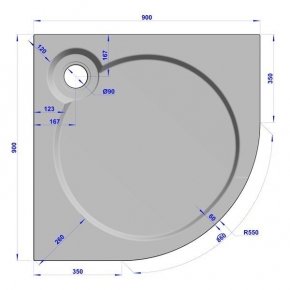 GW Deluxe 90x90x2 R-Sand #6