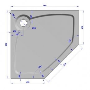 GW Deluxe 90x90x2 P-Sand #6