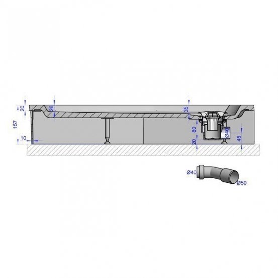 GW Deluxe 90x90x16 P-Grey #9
