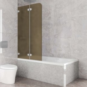 LUX PEARL GV-002A-2522B хром матовый стекло бронзовое матовое левое открывание двери