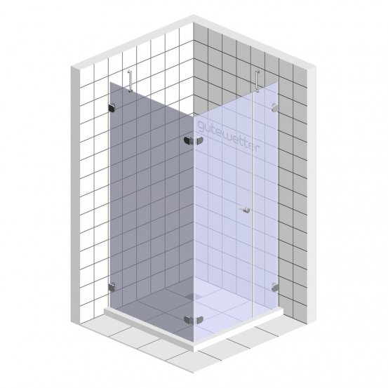Душевой уголок LUX RECTAN GK-003AiN-CH02