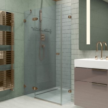 LUX RECTAN GK-003GC-2522 бронзовый стекло выбеленное левое открывание двери